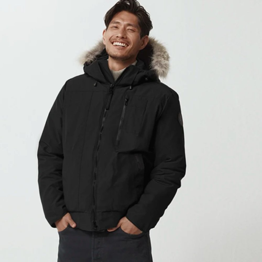 Men's Large Canada Goose Chilliwack Bomber Jacket in Black